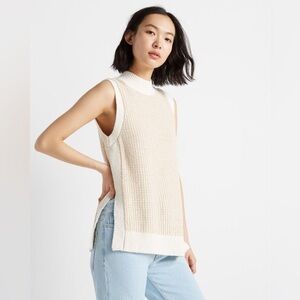 Club Monaco | Stitchy Tunic Tank | Khaki Multi | Size XS
